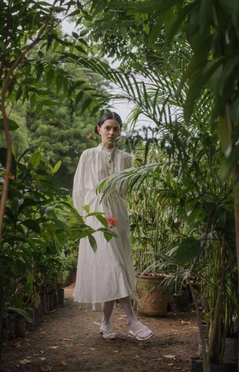 AURIVA GATHERED DRESS