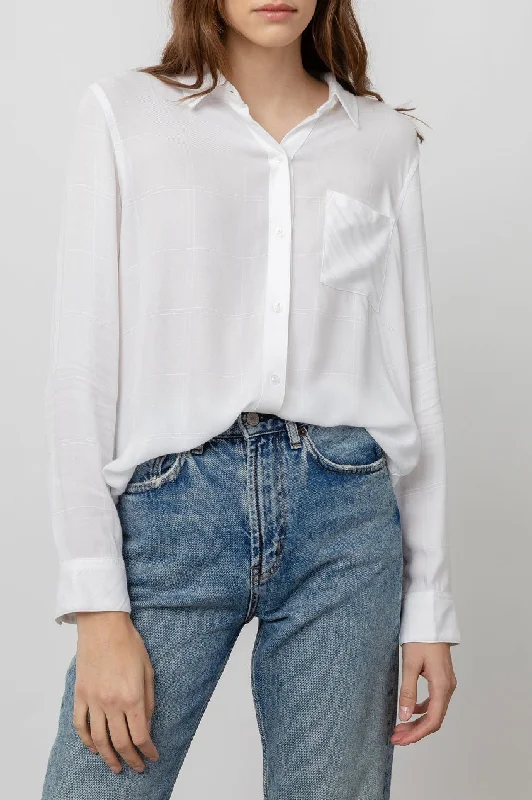 Hunter Button Down Shirt Sequined Glittery Shiny