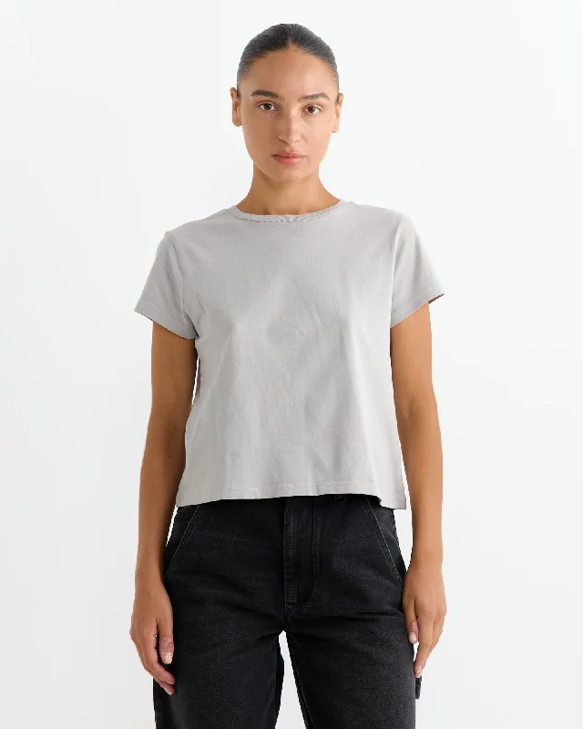 Adine Shrunken Tee in Flake Chenille Fabric Brocade Fabric Lace Fabric