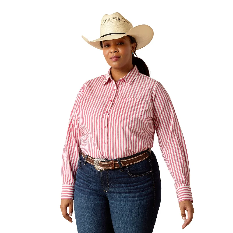 Kirby Stretch Shirt V-Neck T-Shirt Long Sleeve Cotton