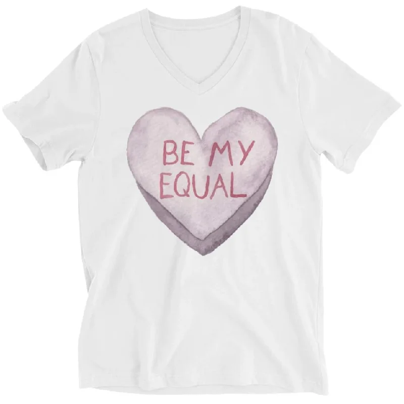 Be My Equal -- Unisex T-Shirt Striped Floral Plaid