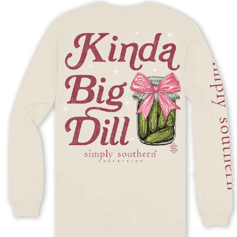 Big Dill Long Sleeve Tee Striped Floral Plaid