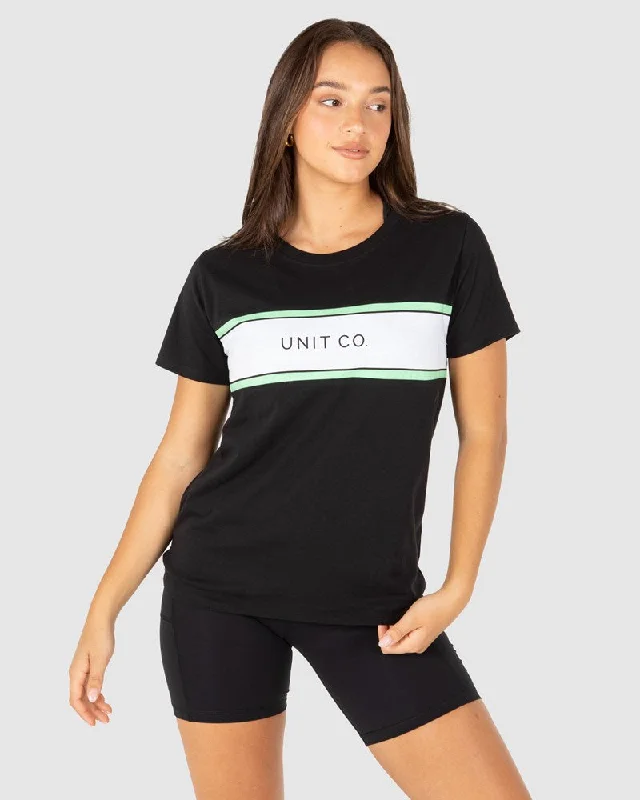 Unit Borderline Ladies Tee Houndstooth Herringbone Solid