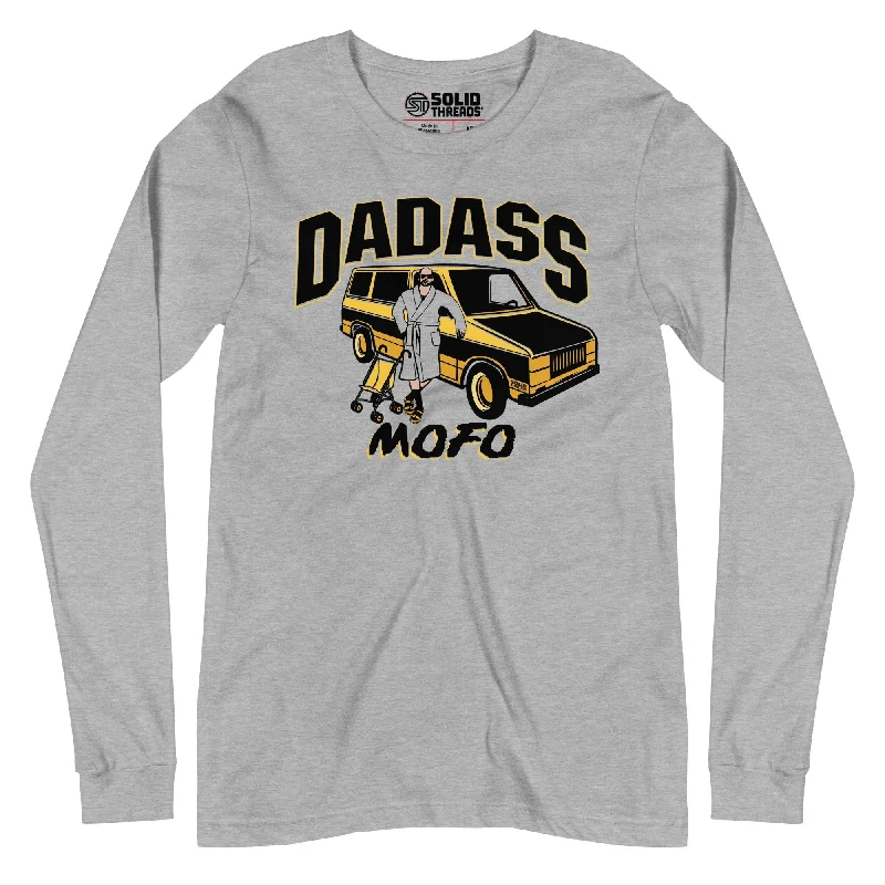 Dadass Long Sleeve T-Shirt Print Jacquard Patchwork