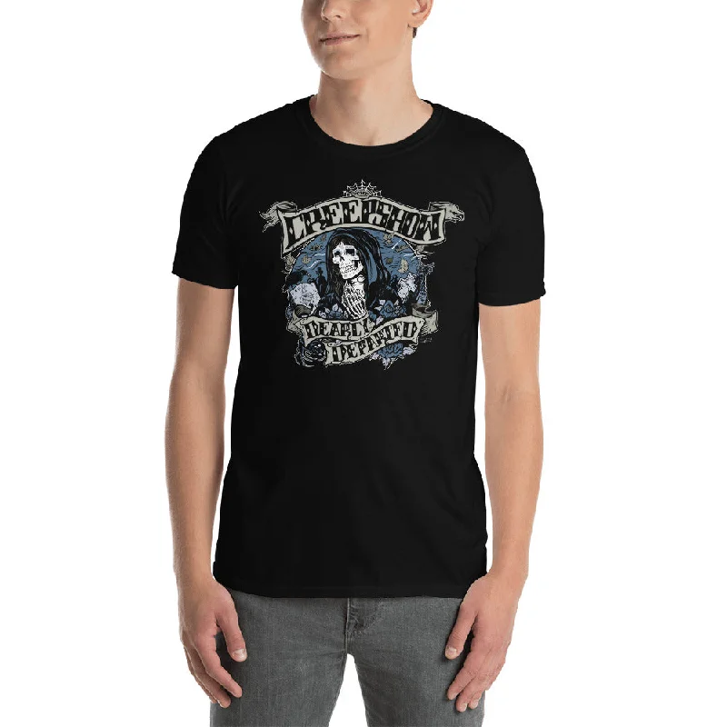 DEARLY DEPARTED Unisex T-Shirt Anti-Pilling Machine Wash Handmade