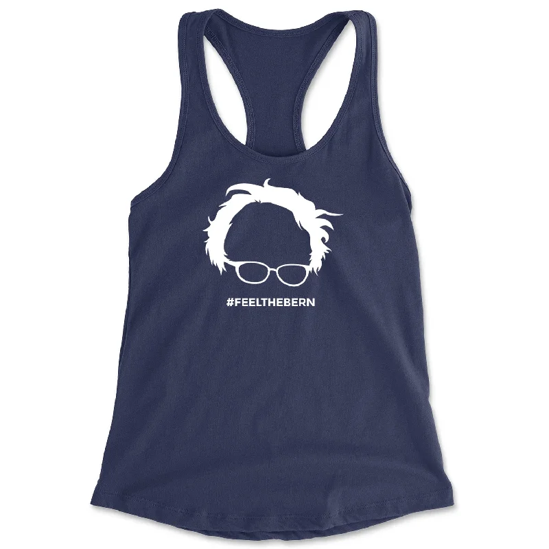 Feel The Bern - Bernie Sanders For President 2024 Racerback Tank Top for Women gym tank top Feel The Bern - Bernie Sanders For President 2024 Racerback Tank Top for Women gym tank top