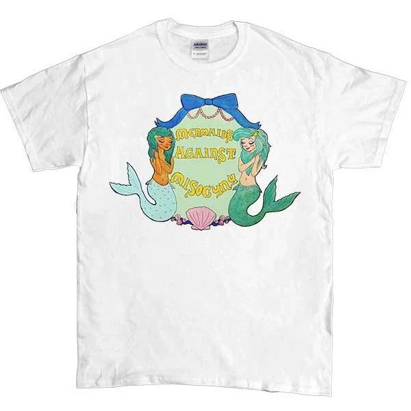 Mermaids Against Misogyny -- Unisex T-Shirt Cashmere Blend Cotton Blend Poly Blend
