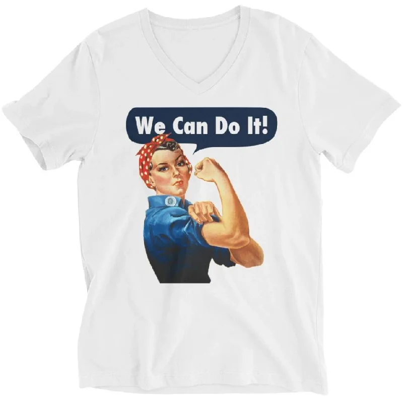 Rosie The Riveter -- Unisex T-Shirt Graphic Embroidered Appliqued