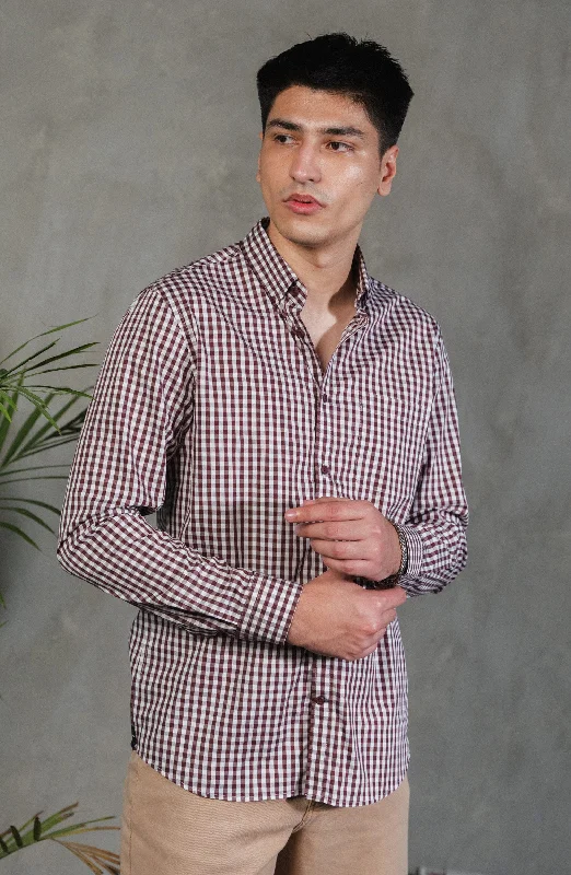 Brown Formal Shirt Oversized T-Shirt Spandex breathable