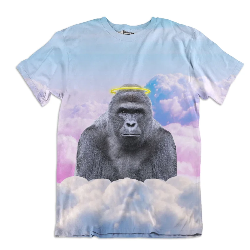 Harambe Halo Unisex Tee Front Pockets Side Pockets Patch Pockets