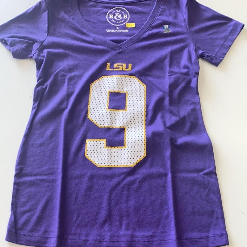 LSU Women’s #9 Shirt Modern Contemporary Chic