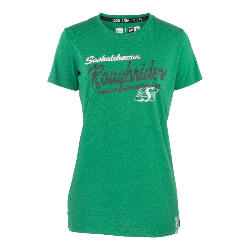 Ladies Sideline Wave Megan Crewneck Tee Notch Collar Peter Pan Collar Cowl Neck