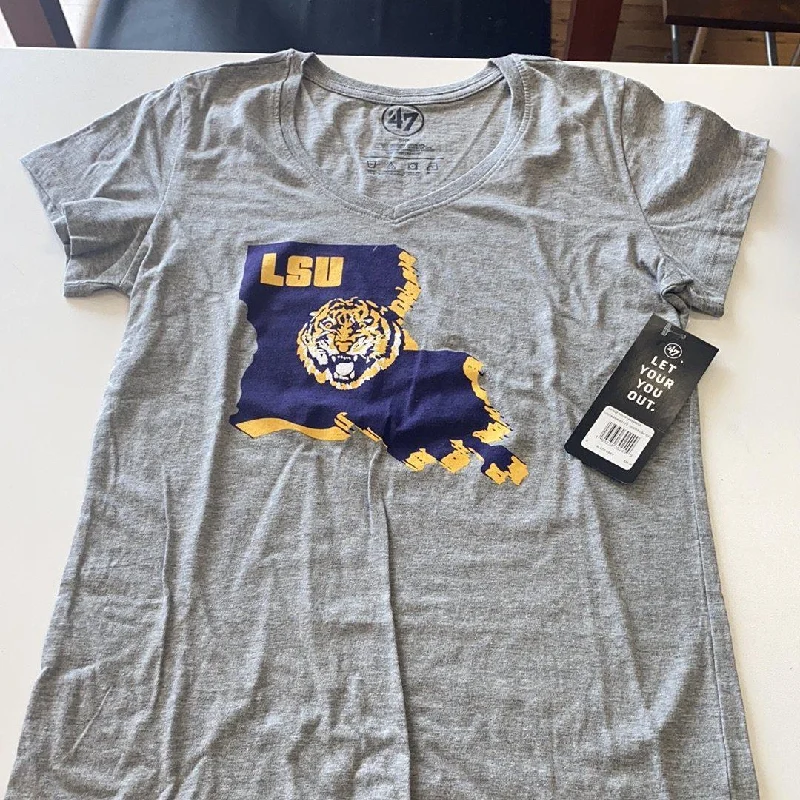 LSU Women’s Louisiana Tigers Shirt Terry Blend Velvet Blend Canvas Blend