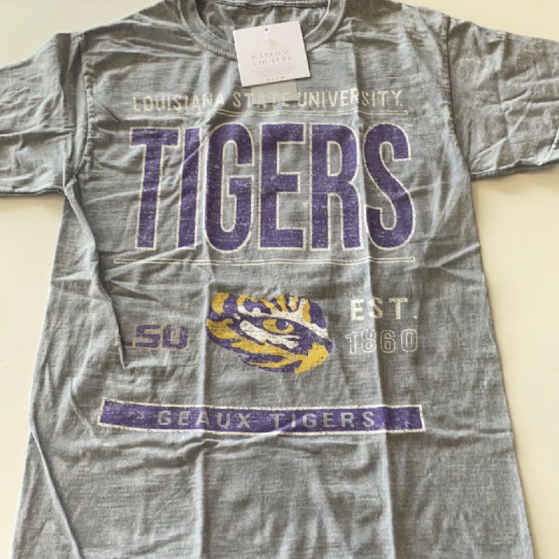 LSU Women’s Shirt - Gray Elegant Classic Vintage