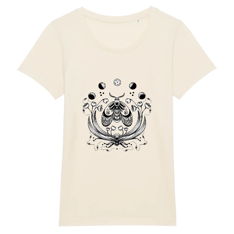 Magic Moth | T-shirt Femme 100% Coton BIO - EXPRESSER Ribbed T-Shirt High Neck Heavyweight Magic Moth | T-shirt Femme 100% Coton BIO - EXPRESSER Ribbed T-Shirt High Neck Heavyweight