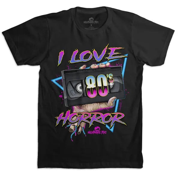 Nightmare Toys - I Love 80s Horror Shirt Mesh Blend Leather Blend Suede Blend