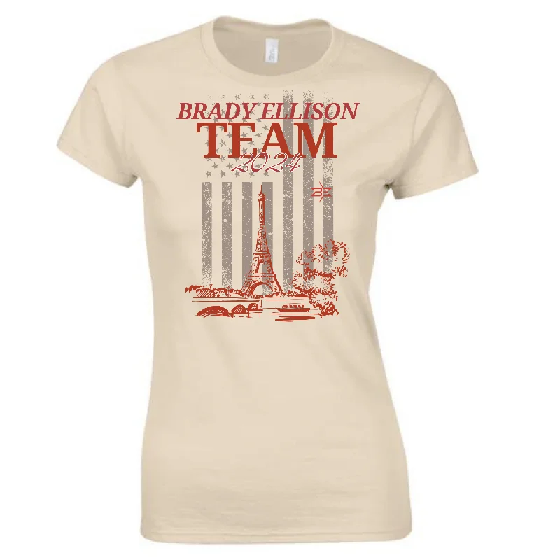 TEAM BRADY DESIGN T-SHIRT FOR WOMEN Iron Safe Non-Iron Wrinkle Free