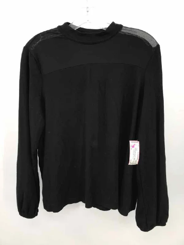 Pre-Owned Rafaella Black Size XL T-shirt Layered Multi-layer Single Layer