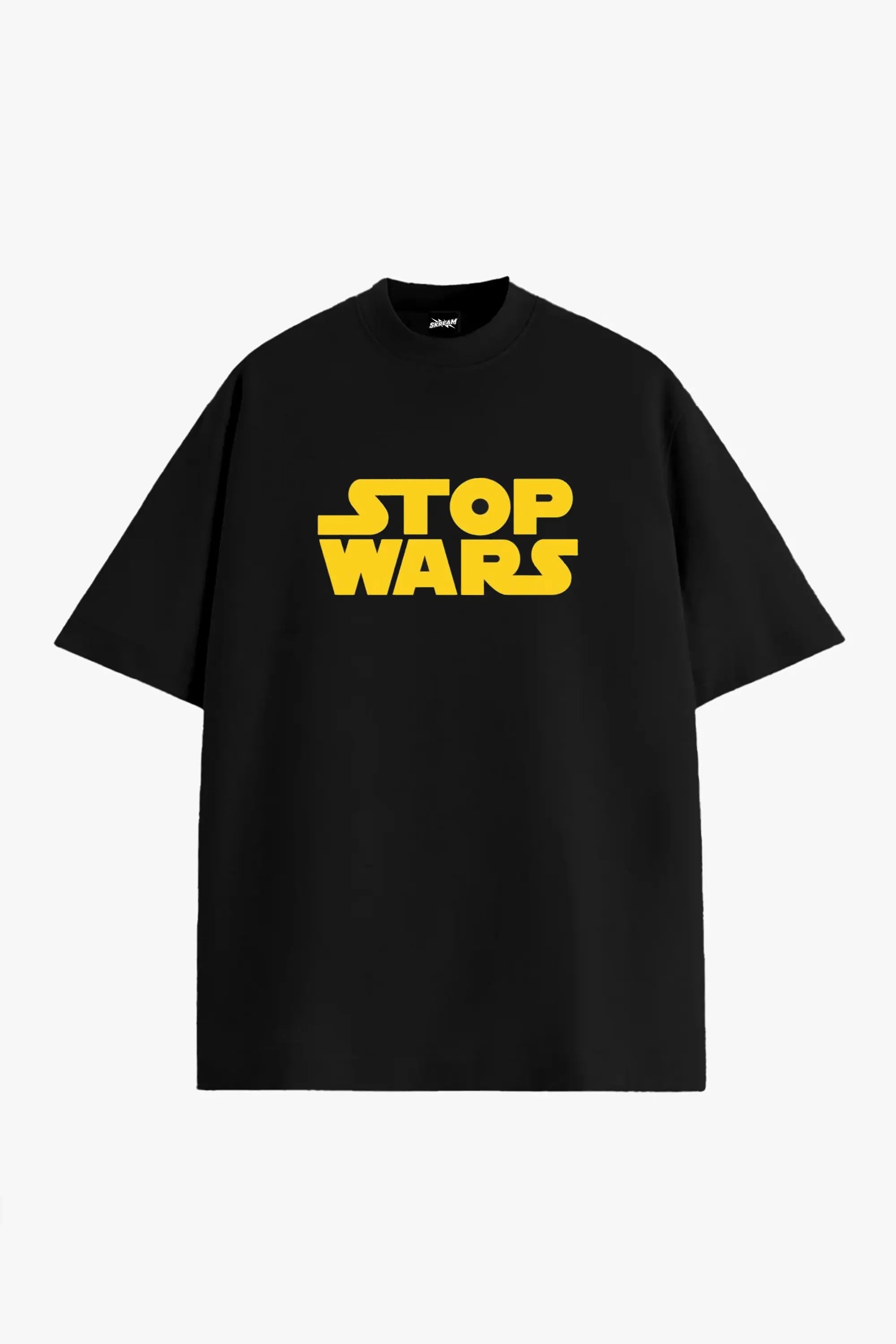 Star Wars Oversized Tee Ribbed Striped Patterned