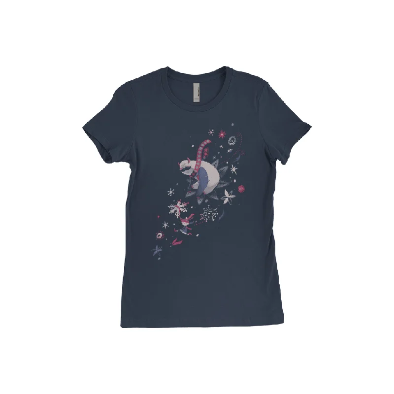 Frosty Friendship Returns T-Shirt Hooded Caped Shawl Collar