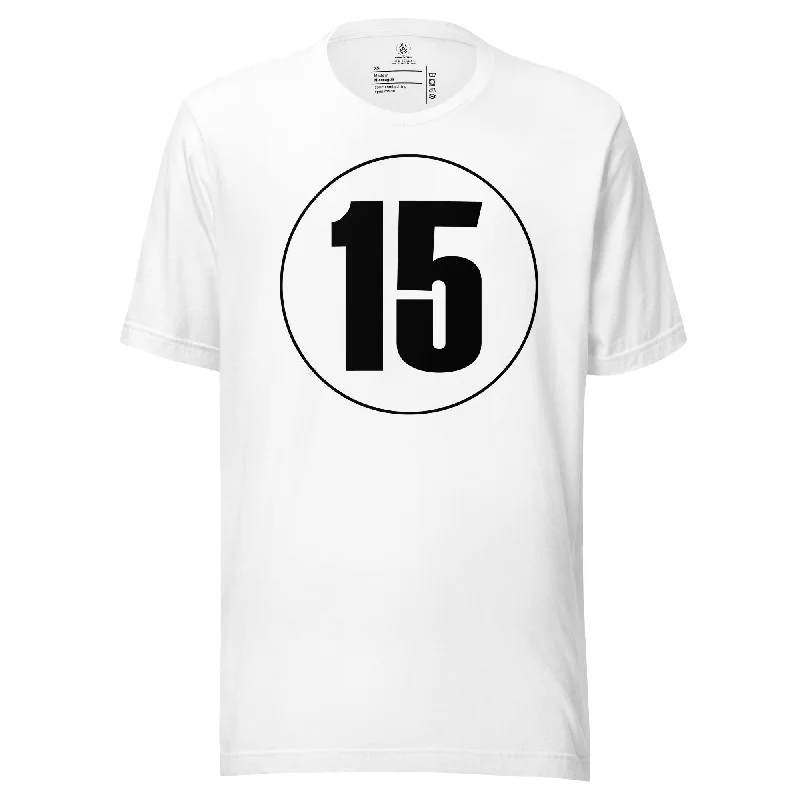Unisex t-shirt: Black on White 15 Houndstooth Herringbone Solid