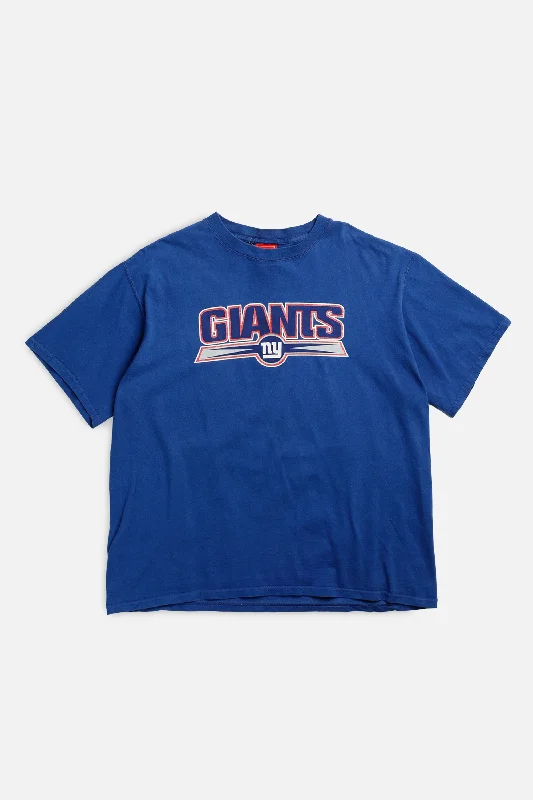 Vintage NY Giants NFL Tee - L Spandex Blend Rayon Blend Denim Blend