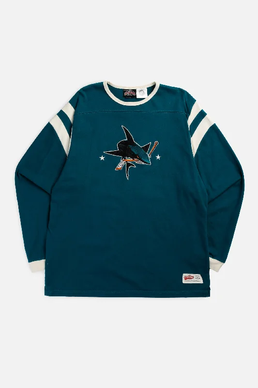 Vintage San Jose Sharks NHL Long Sleeve Tee - XL Welt Pockets Slit Pockets Flap Pockets Vintage San Jose Sharks NHL Long Sleeve Tee - XL Welt Pockets Slit Pockets Flap Pockets