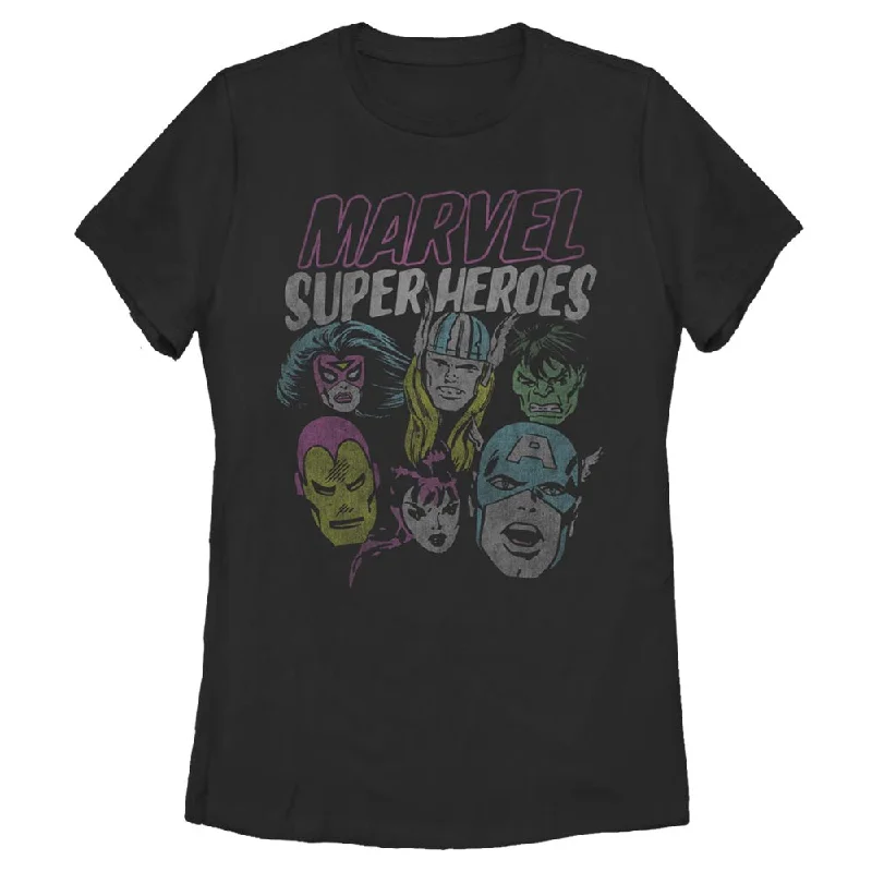 Women's Marvel Grunge Heroes T-Shirt Cotton Fabric Linen Fabric Terry Fabric