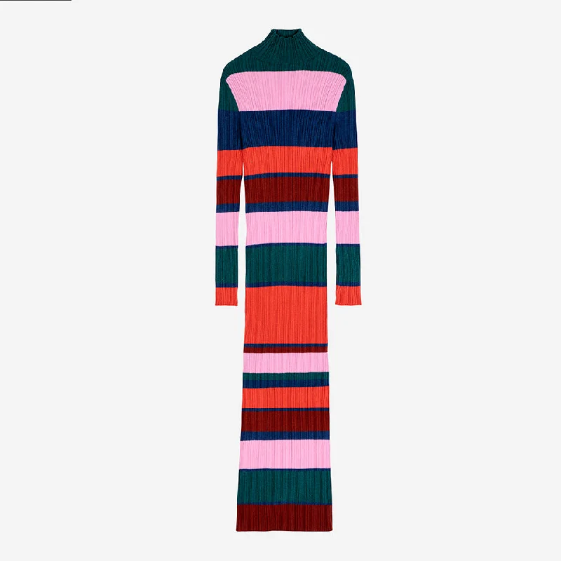 Bobo Choses Multi Stripe Dress Tunics Silk luxurious