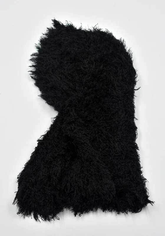 KIKO KOSTADINOV WOMEN KKWAW24KN12-97 CARLA KNITTED HEADDRESS JET BLACK (New season FW24) Turtleneck Neckline Stylish