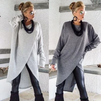 Neck Long Sleeve Dress Tunics Chinos classic