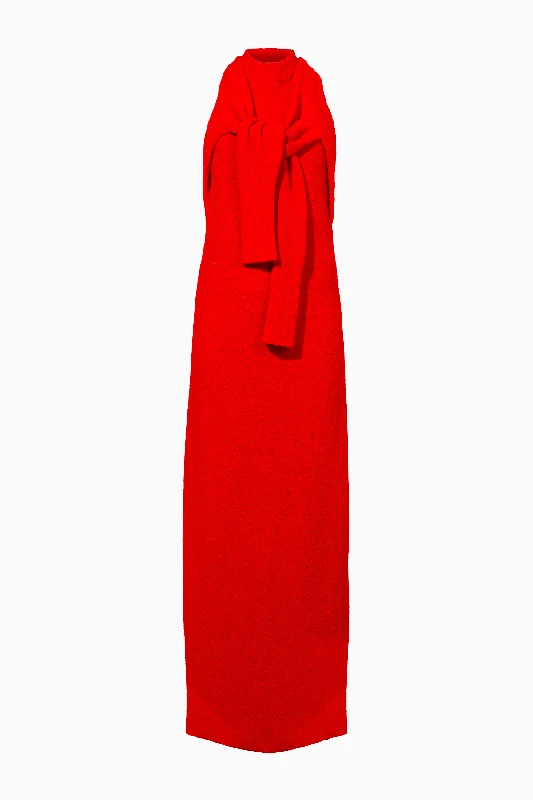 Proenza Schouler Lara Boucle Knit Dress - Red Tunics Travel practical