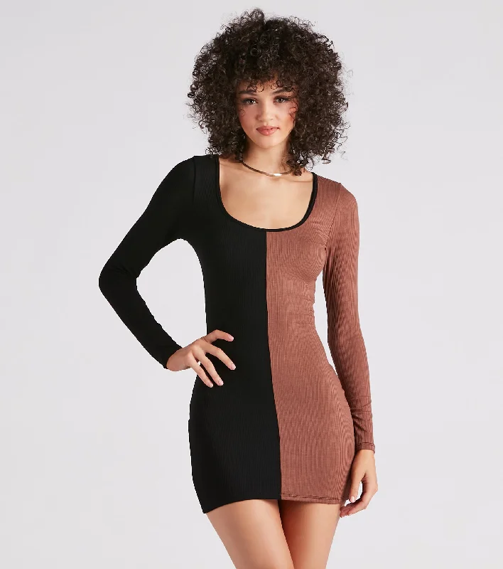 Seasonal Surprise Color Block Dress Tunics Lace romantic