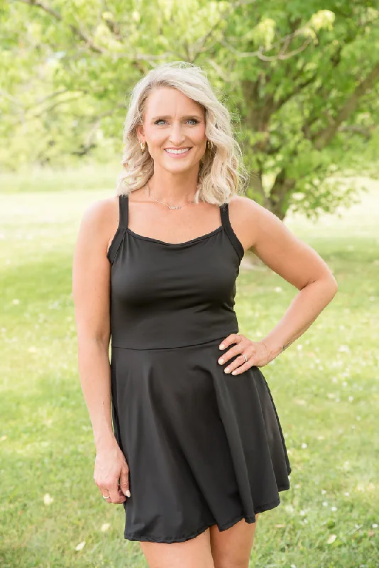 Stunning Little Black Dress Off-the-shoulder Chic Trendy