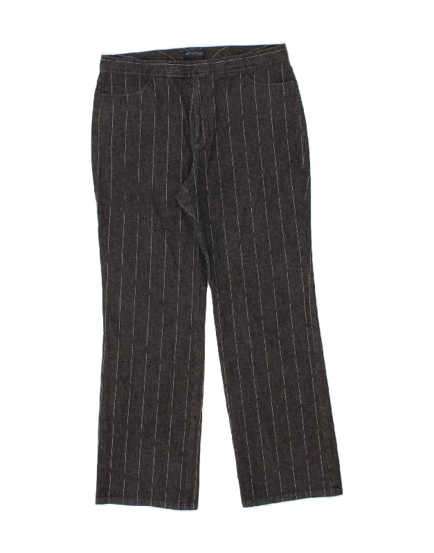 DOCKERS Womens Bootcut Casual Trousers US 14 XL W34 L29 Grey Pinstripe Trousers Recommended Stylist DOCKERS Womens Bootcut Casual Trousers US 14 XL W34 L29 Grey Pinstripe Trousers Recommended Stylist