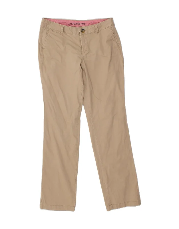 DOCKERS Womens Straight Chino Trousers US 10 Large W32 L32 Beige Cotton Trousers cozy comfortable DOCKERS Womens Straight Chino Trousers US 10 Large W32 L32 Beige Cotton Trousers cozy comfortable