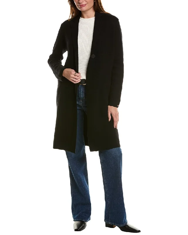 Forte Cashmere Double Knit Notch Collar Wool & Cashmere-Blend Cardigan Boxy Cardigan Fitted Cardigan A-Line Forte Cashmere Double Knit Notch Collar Wool & Cashmere-Blend Cardigan Boxy Cardigan Fitted Cardigan A-Line