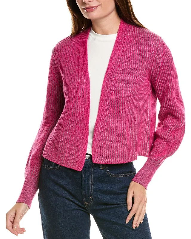 Forte Cashmere Plaited Wool & Cashmere-Blend Cardigan Fleece Cardigan Nylon Polyester Forte Cashmere Plaited Wool & Cashmere-Blend Cardigan Fleece Cardigan Nylon Polyester