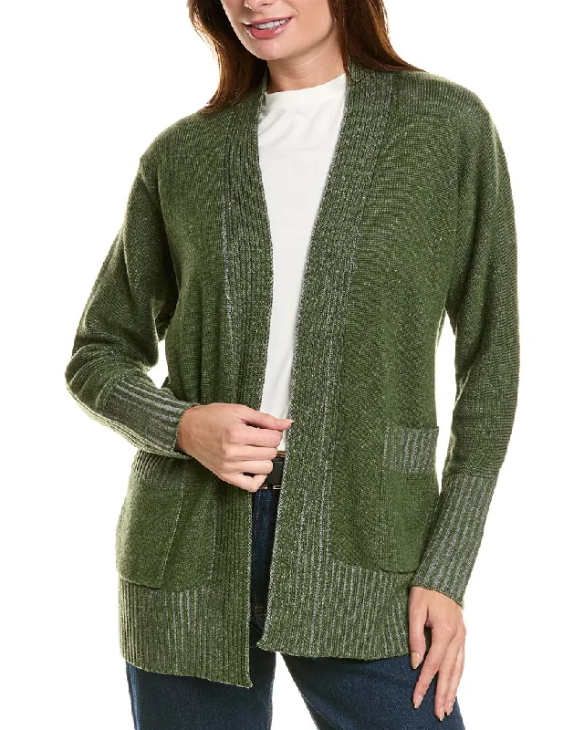 Forte Cashmere Plaited Wool & Cashmere-Blend Cardigan Velvet Chenille Corduroy