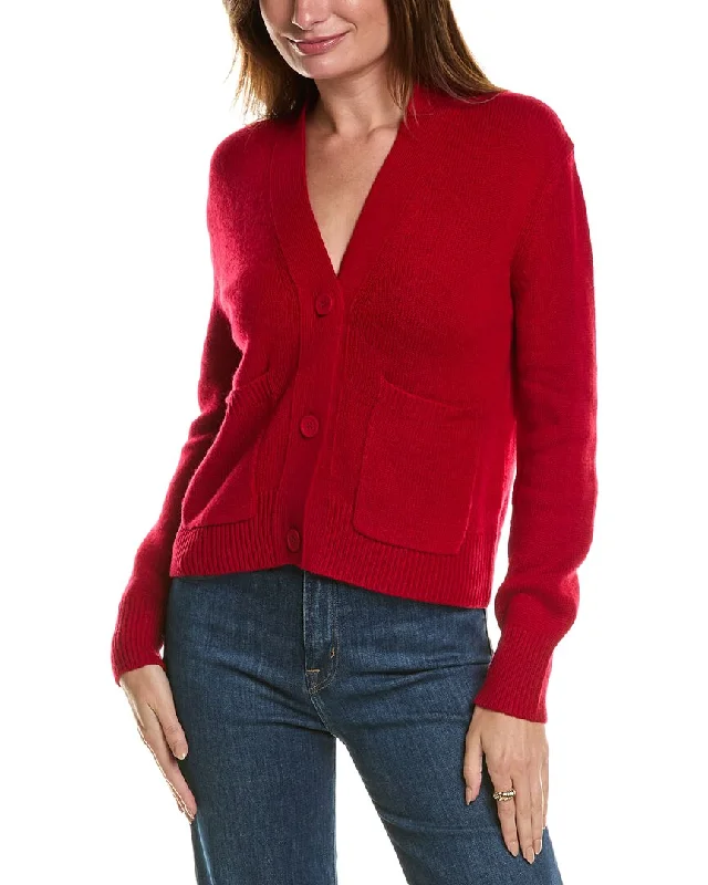 Forte Cashmere Pocket V-Neck Wool & Cashmere-Blend Cardigan Long Cardigan Short Cardigan Medium Cardigan Forte Cashmere Pocket V-Neck Wool & Cashmere-Blend Cardigan Long Cardigan Short Cardigan Medium Cardigan