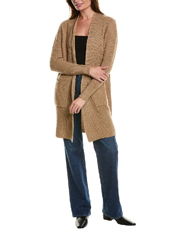 Forte Cashmere Ribbed Wool & Cashmere-Blend Cardigan Cardigan Knitwear Sweater