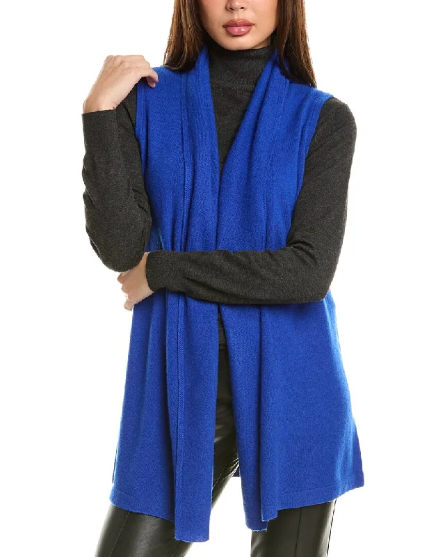 InCashmere Sleeveless Cashmere Cardigan Chenille Fabric Brocade Fabric Lace Fabric