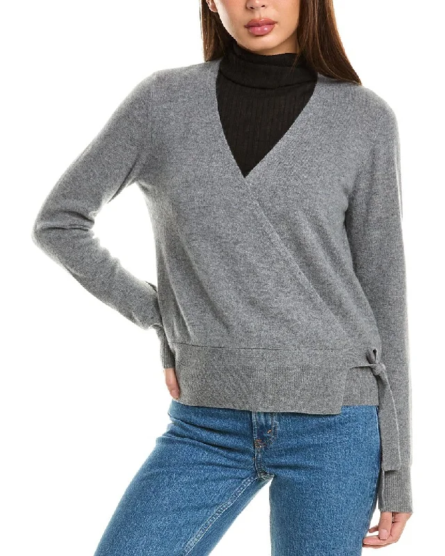 InCashmere Tie-Side Cashmere Cardigan Wool Fabric Cashmere Fabric Tweed Fabric
