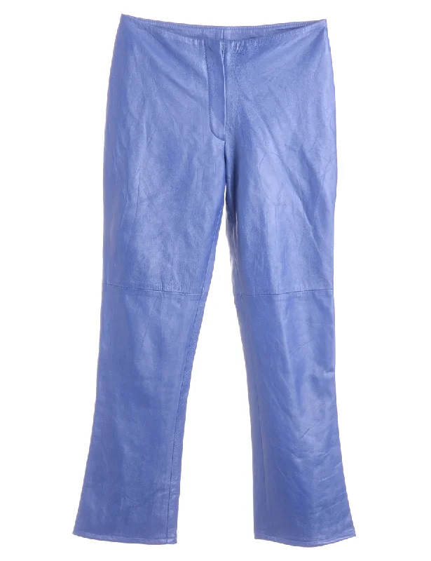 Label Bella Leather Cropped Trouser Trousers versatile all-occasion