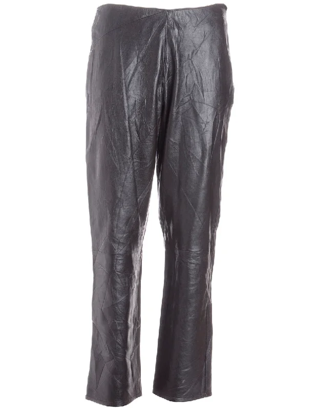 Label Bella Leather Cropped Trouser Trousers Wedding White