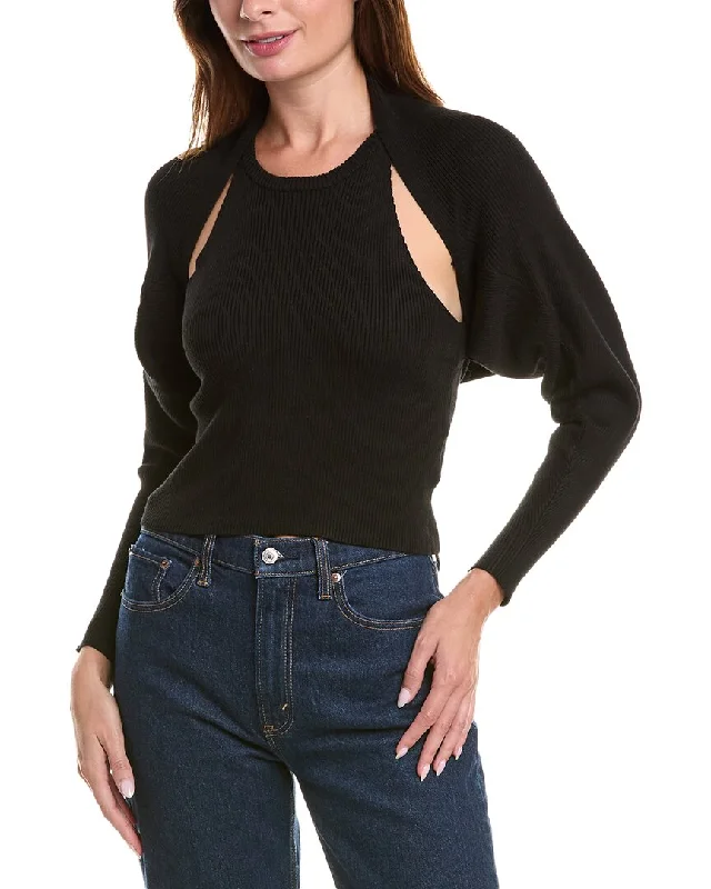 Lyra & Co 2pc Tank & Cardigan Set Anti-Pilling Anti-Shrink Durable