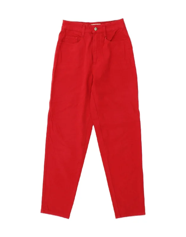 MAC Womens Slim Casual Trousers EU 36 Small W26 L30 Red Cotton Trousers trendy modern MAC Womens Slim Casual Trousers EU 36 Small W26 L30 Red Cotton Trousers trendy modern