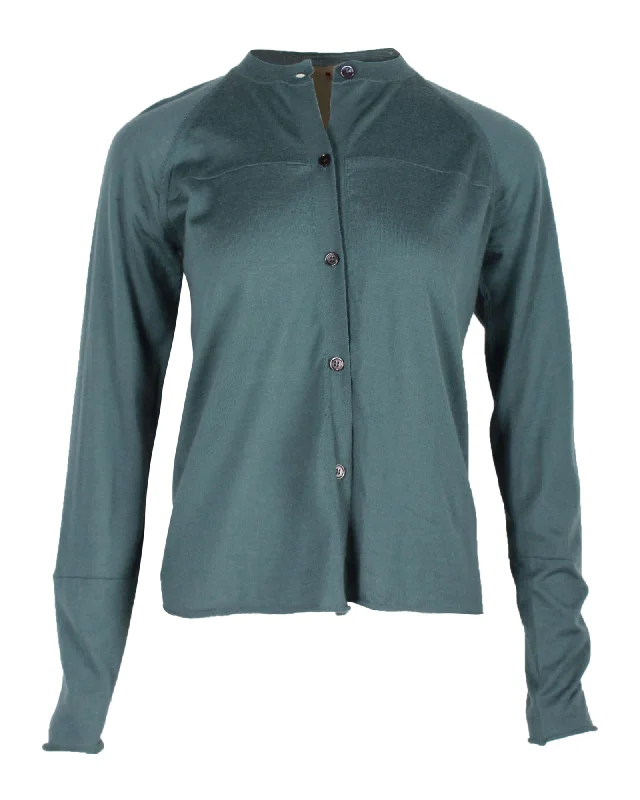Marni Knit Cardigan in Blue Wool Button Cardigan Zip Cardigan Pullover Cardigan