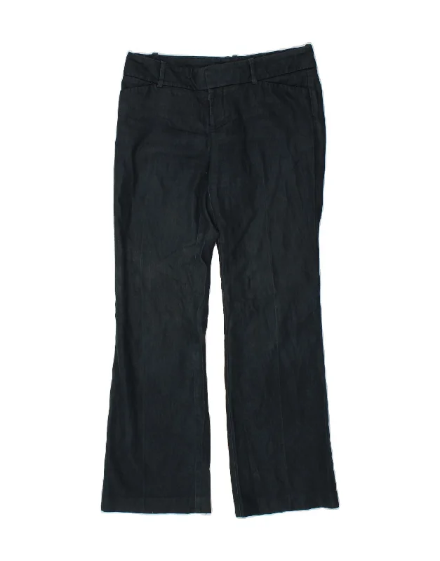 MOSSIMO Womens Bootcut Casual Trousers US 4 Small W30 L31 Navy Blue Cotton Trousers Seasonal Trendy