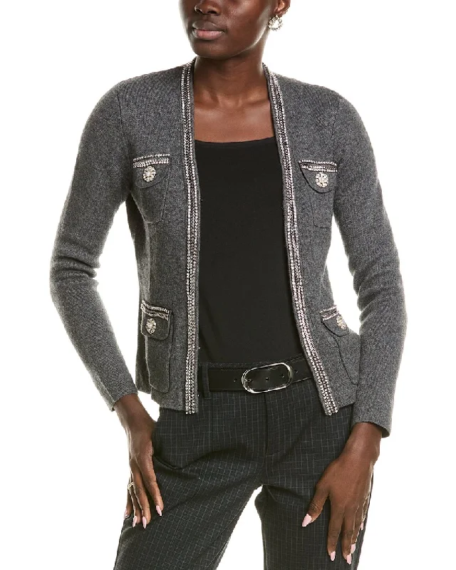 sofiacashmere Wool-Blend Cardigan Bright Pastel Dark